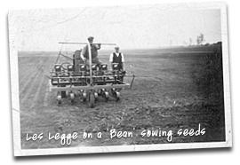 Old photo of the Legge Family at work